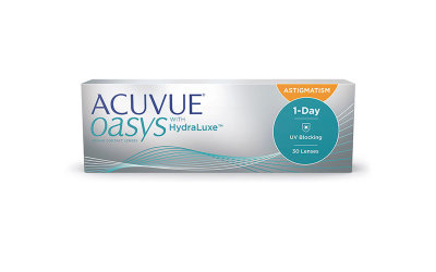 Acuvue Oasys 1-day with hydraluxe for astigmatism (30 линз)